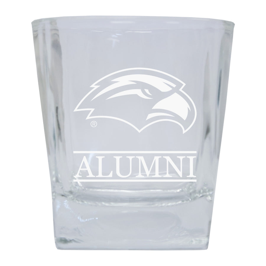 Southern Mississippi Golden Eagles 2-Pack Alumni Elegance 10oz Etched Glass Tumbler Image 1