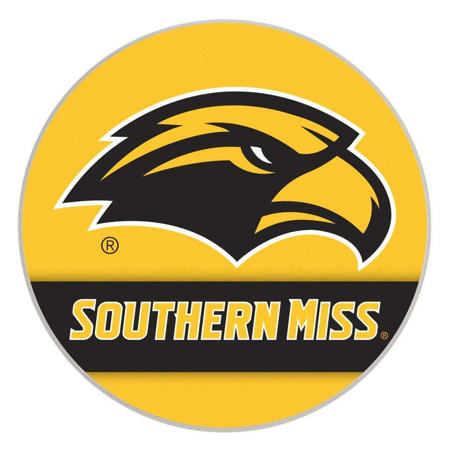 Southern Mississippi Golden Eagles Officially Licensed Paper Coasters (4-Pack) - VibrantFurniture-Safe Design Image 1