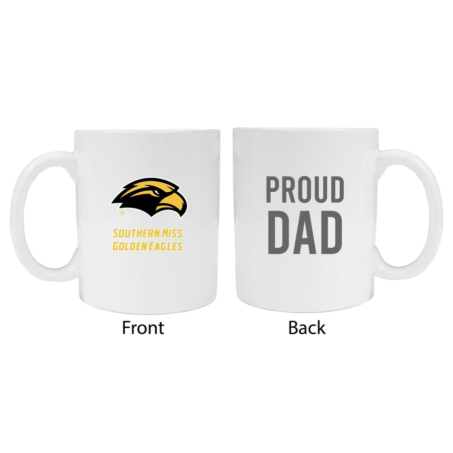 Southern Mississippi Golden Eagles Proud Dad Ceramic Coffee Mug - White Image 1