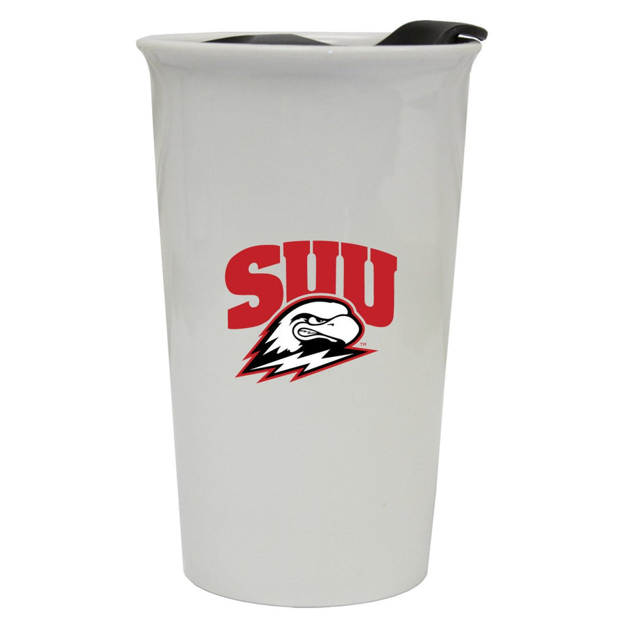 Southern Utah University Double Walled Ceramic Tumbler Image 1