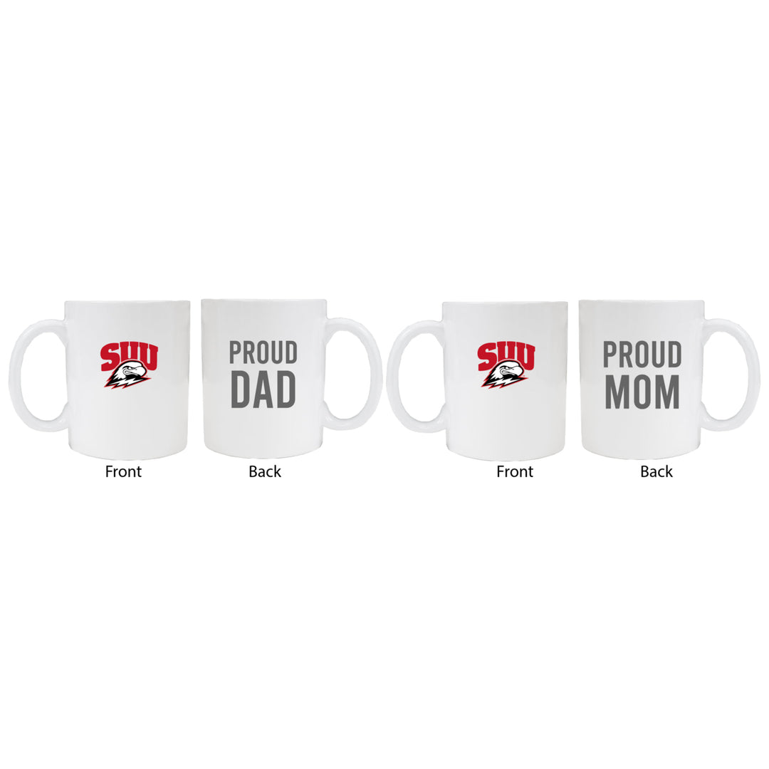 Southern Utah University Proud Mom And Dad White Ceramic Coffee Mug 2 pack (White) Image 1