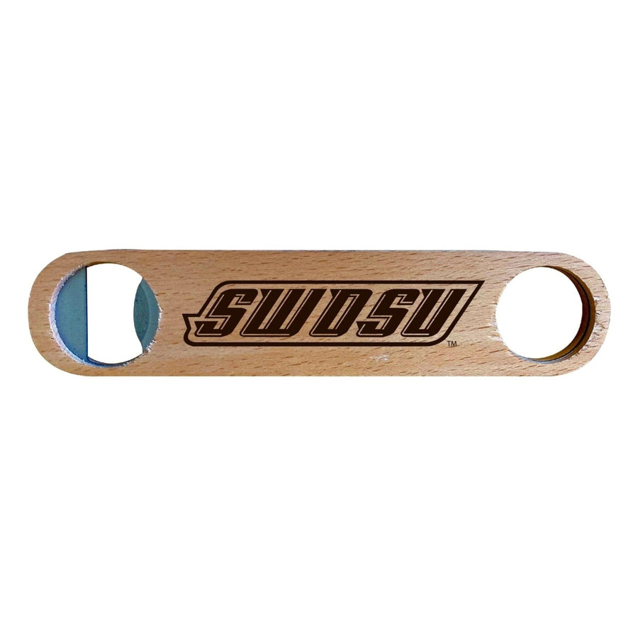 Southwestern Oklahoma State University NCAA Elegant Laser-Etched Wooden Bottle Opener - Collegiate Bar Accessory Image 1