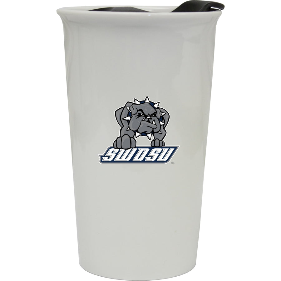 Southwestern Oklahoma State University Double Walled Ceramic Tumbler Image 1