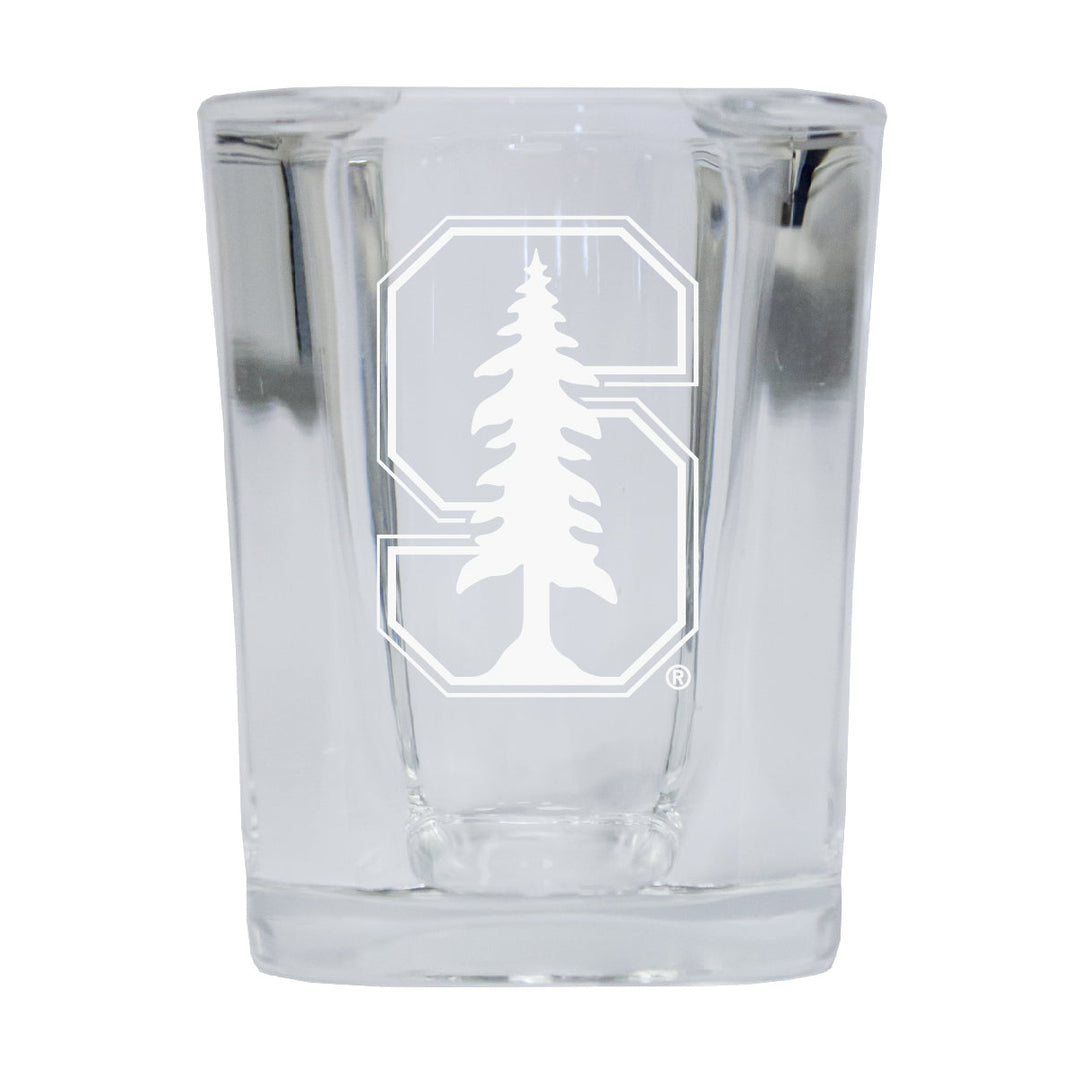 Stanford University NCAA Collectors Edition 2oz Square Shot Glass - Laser Etched Logo Image 1