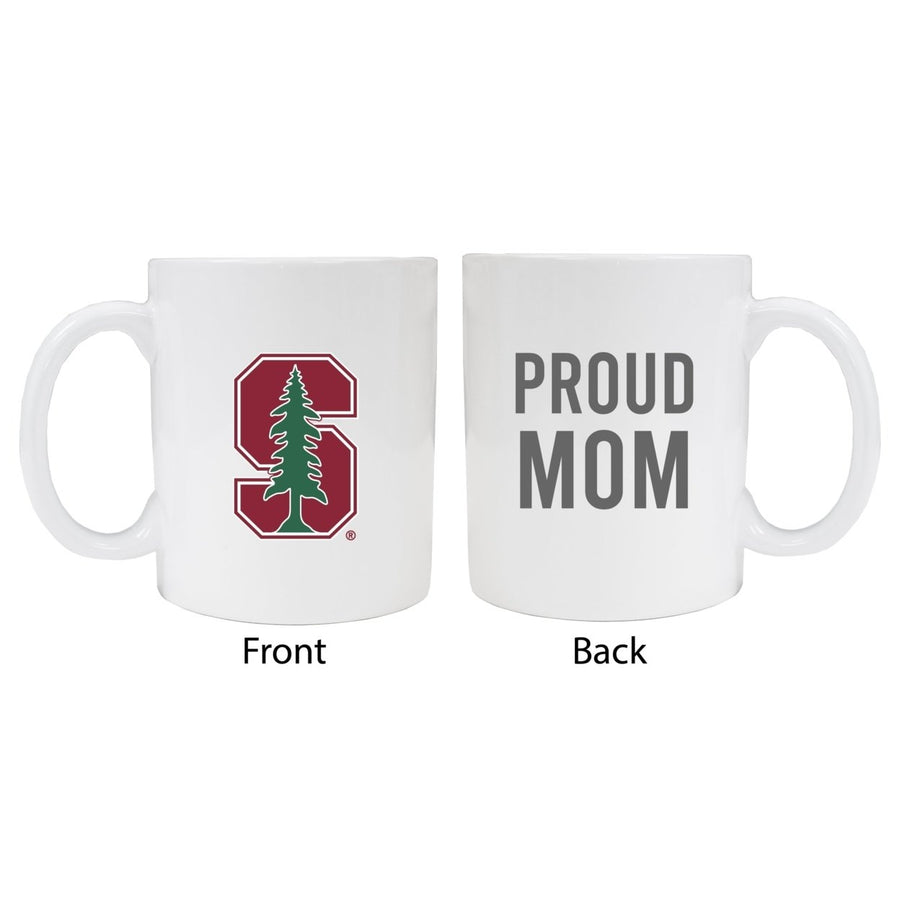 Stanford University Proud Mom Ceramic Coffee Mug - White (2 Pack) Image 1