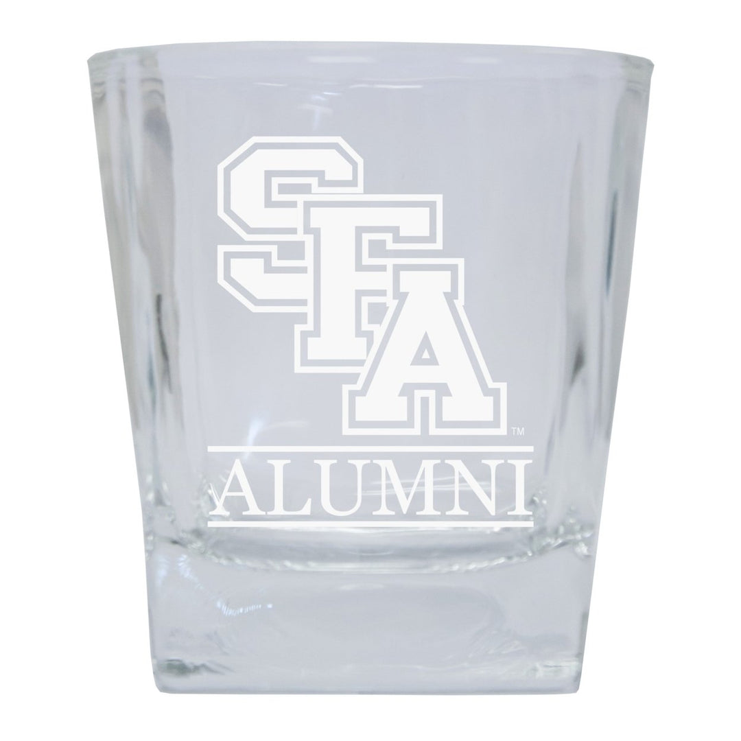 Stephen F. Austin State University 2-Pack Alumni Elegance 10oz Etched Glass Tumbler Image 1