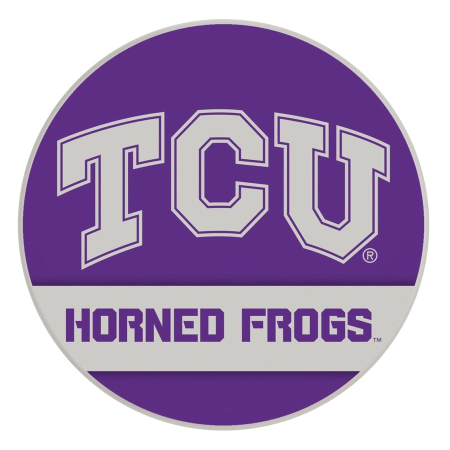 Texas Christian University Officially Licensed Paper Coasters (4-Pack) - VibrantFurniture-Safe Design Image 1