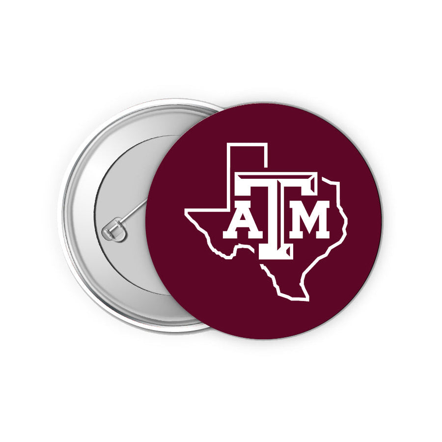 Texas AandM Aggies 2-Inch Button Pins (4-Pack)  Show Your School Spirit Image 1