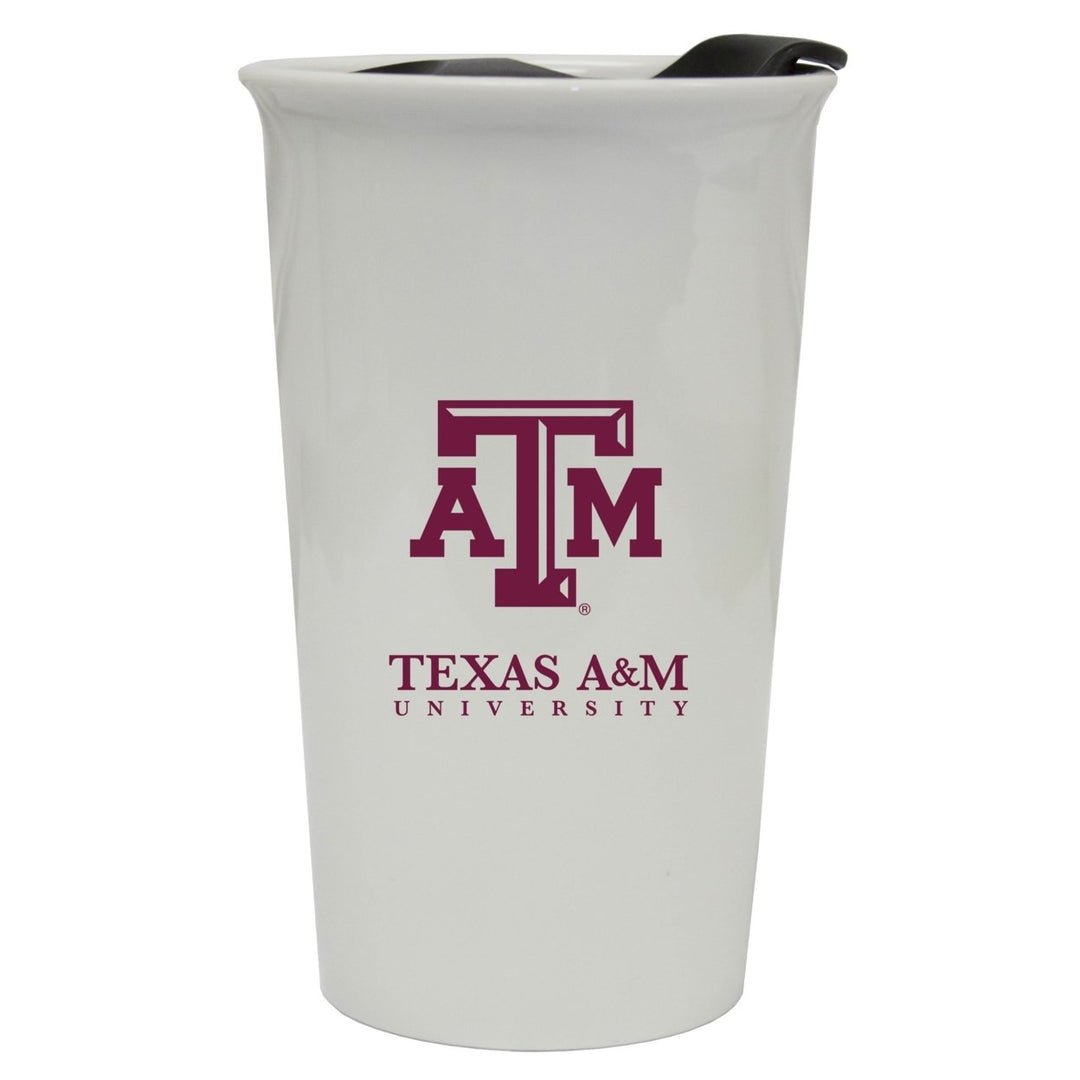 Texas AandM Aggies Double Walled Ceramic Tumbler Image 1