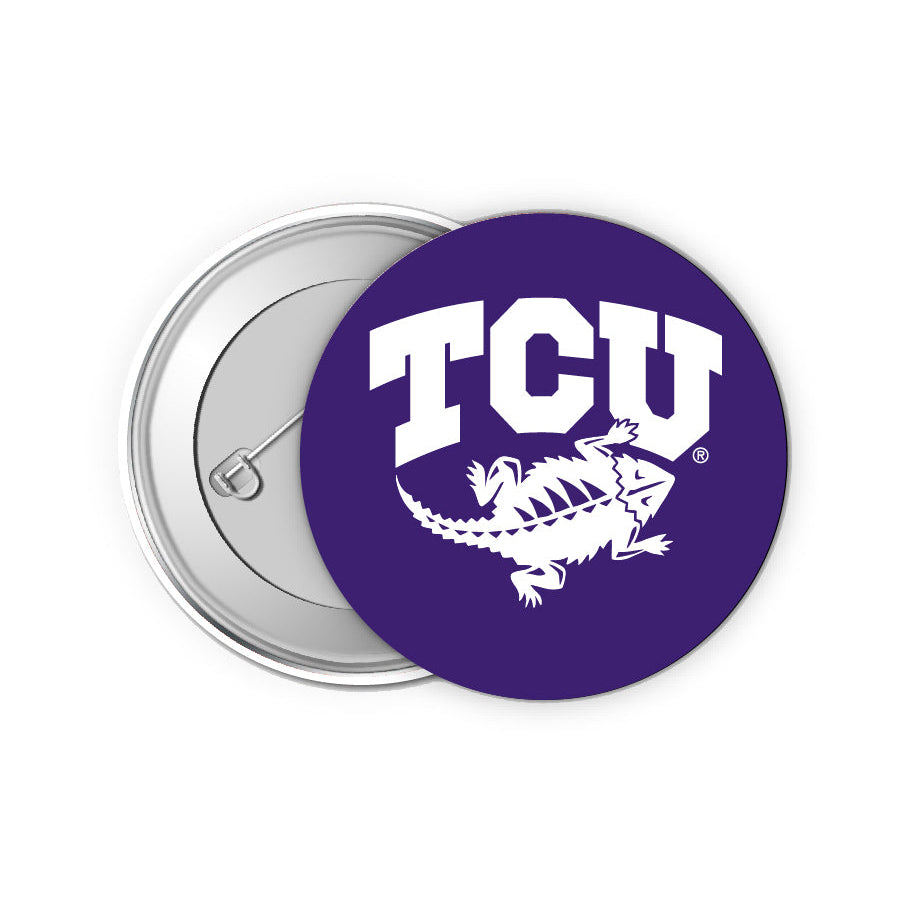 Texas Christian University 2-Inch Button Pins (4-Pack) Show Your School Spirit Image 1