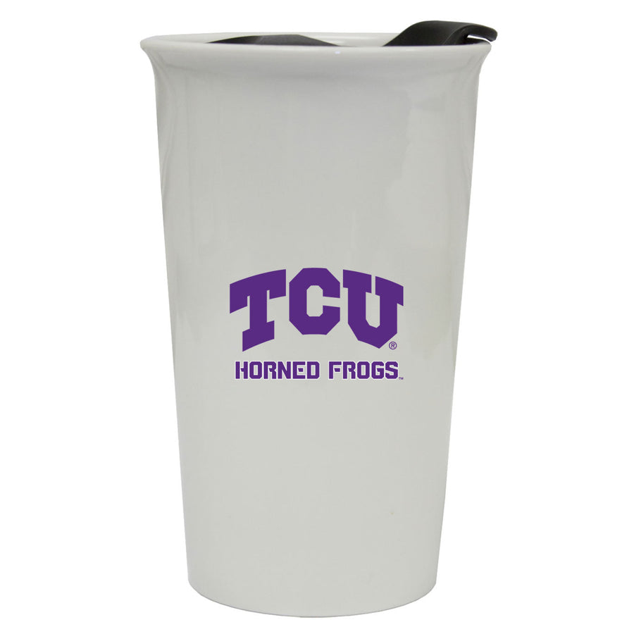 Texas Christian University Double Walled Ceramic Tumbler Image 1