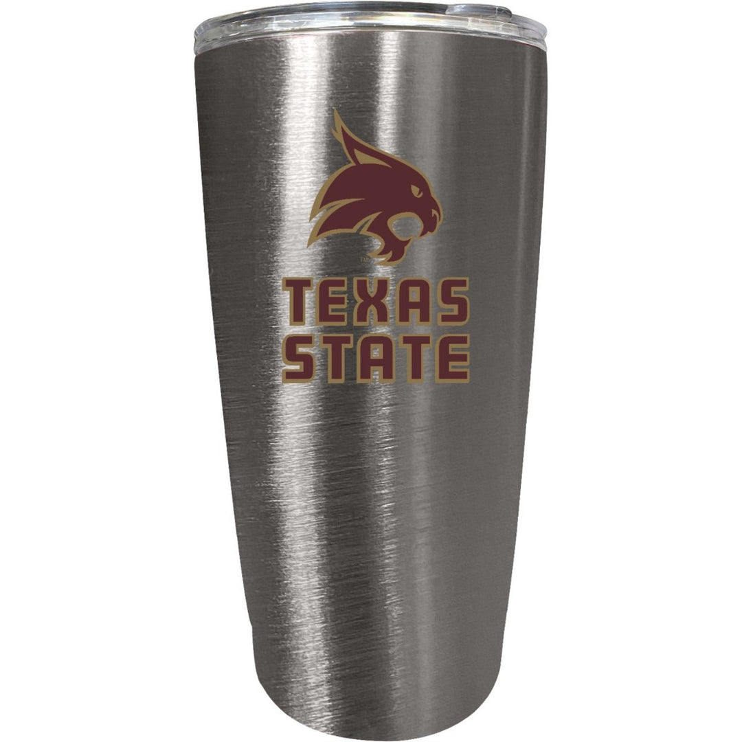 Texas State Bobcats 16 oz Insulated Stainless Steel Tumbler colorless Image 1