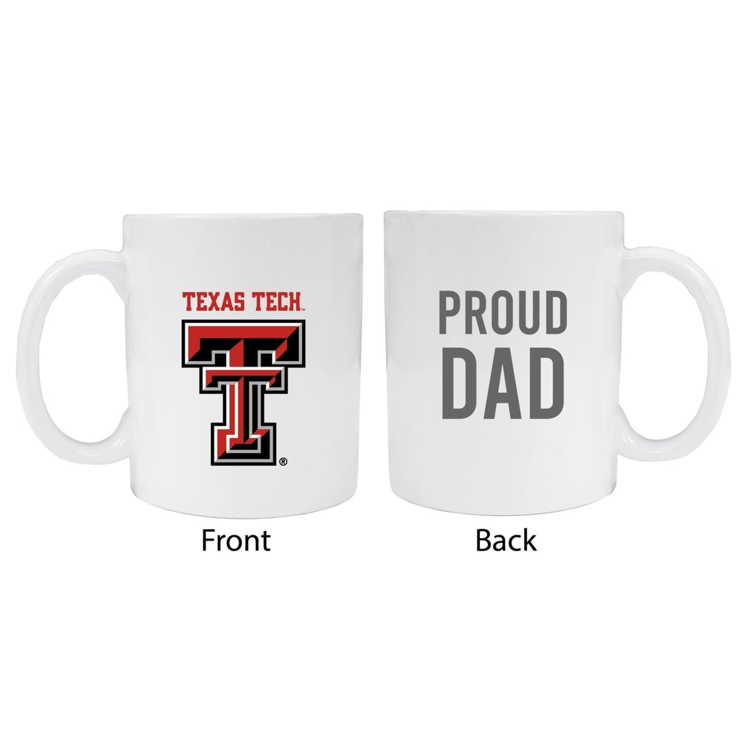 Texas Tech Red Raiders Proud Dad Ceramic Coffee Mug - White Image 1