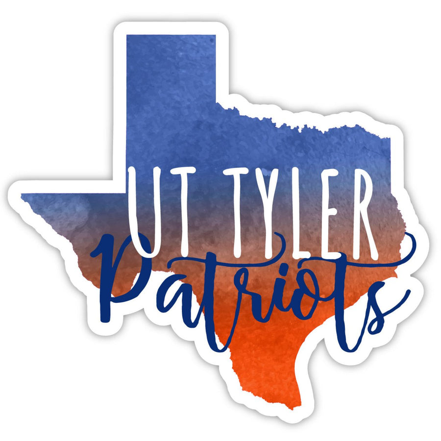 The University of Texas at Tyler Watercolor State Die Cut Decal 2-Inch Image 1