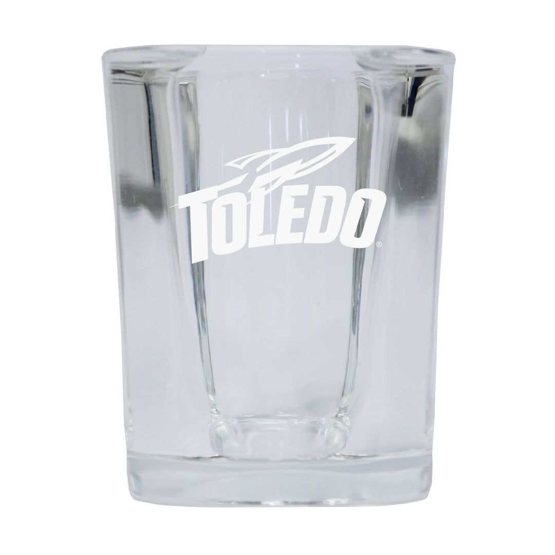 Toledo Rockets NCAA Collectors Edition 2oz Square Shot Glass - Laser Etched Logo Image 1