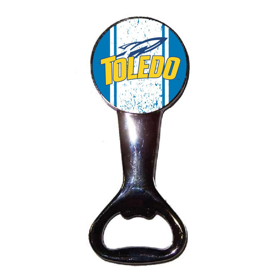 Toledo Rockets Officially Licensed Magnetic Metal Bottle Opener - Tailgate and Kitchen Essential Image 1