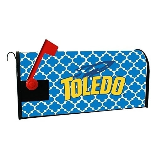 Toledo Rockets NCAA Officially Licensed Mailbox Cover Moroccan Design Image 1