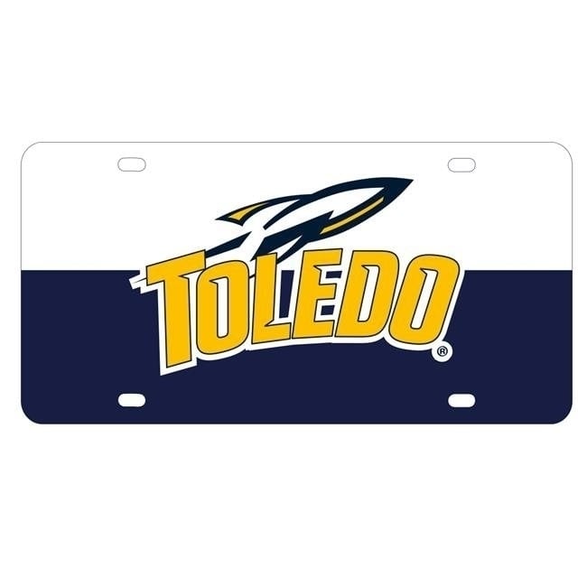 NCAA Toledo Rockets Metal License Plate - Lightweight Sturdy and Versatile Image 1