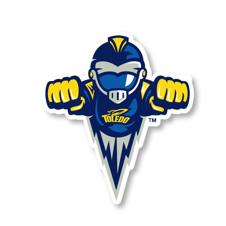 Toledo Rockets 2-Inch Mascot Logo NCAA Vinyl Decal Sticker for Fans Students and Alumni Image 1