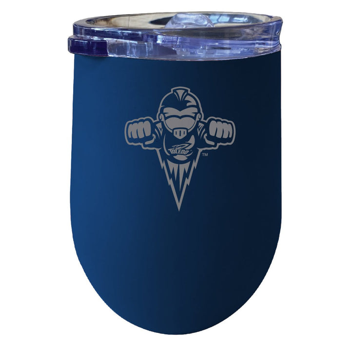 Toledo Rockets NCAA Laser-Etched Wine Tumbler - 12oz Stainless Steel Insulated Cup Image 3