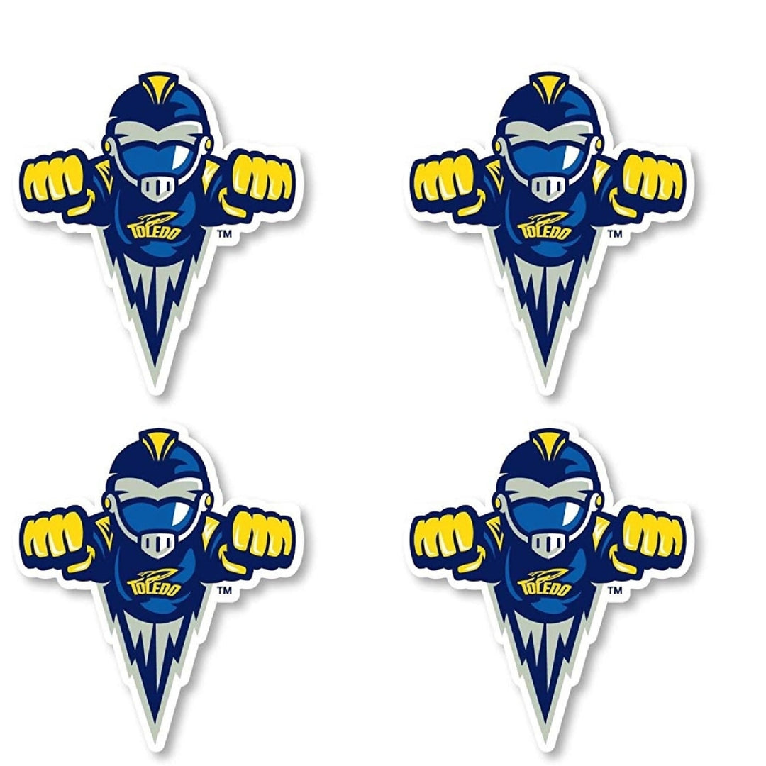 Toledo Rockets 2-Inch Mascot Logo NCAA Vinyl Decal Sticker for Fans Students and Alumni Image 3