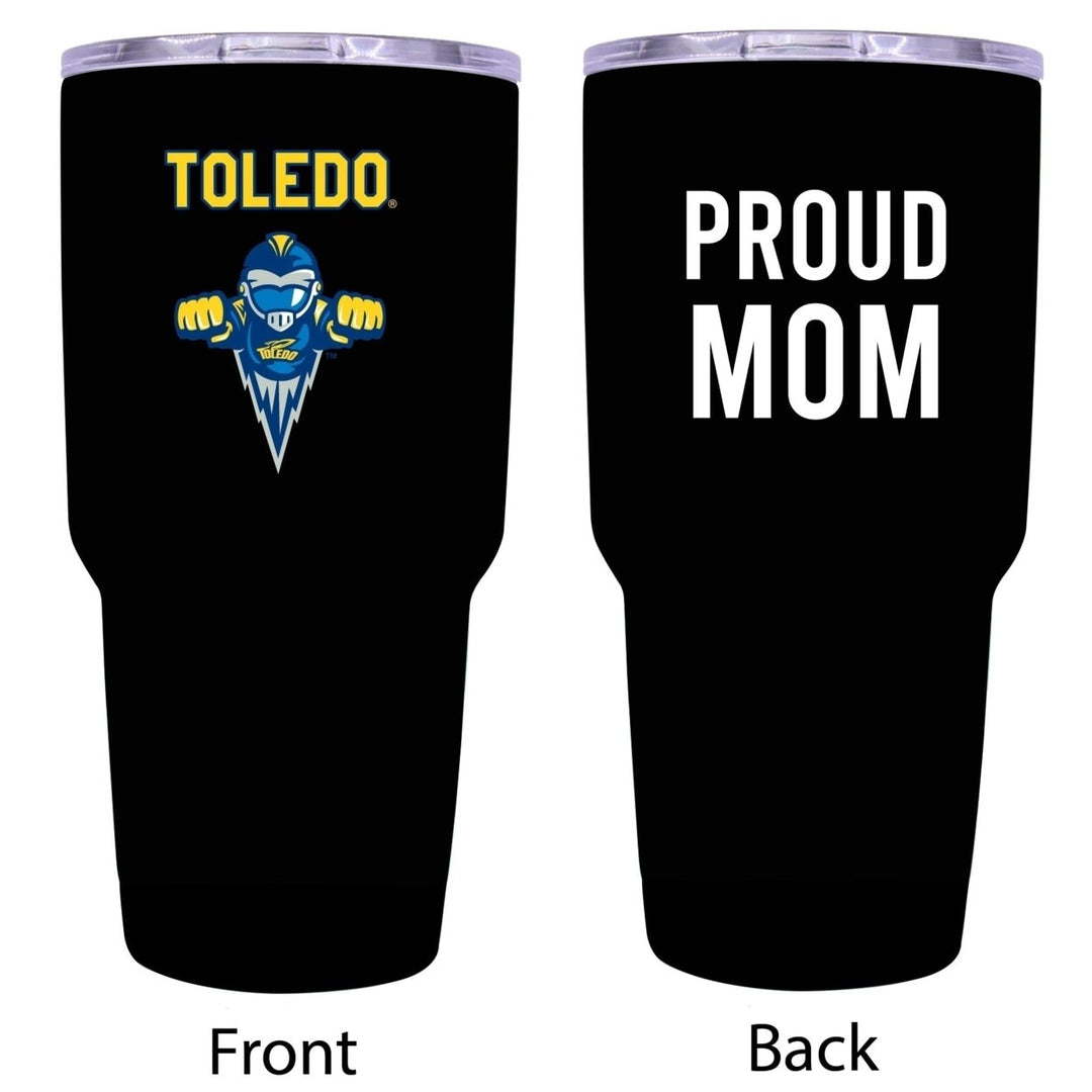 Toledo Rockets Proud Mom 24 oz Insulated Stainless Steel Tumblers Choose Your Color. Image 1