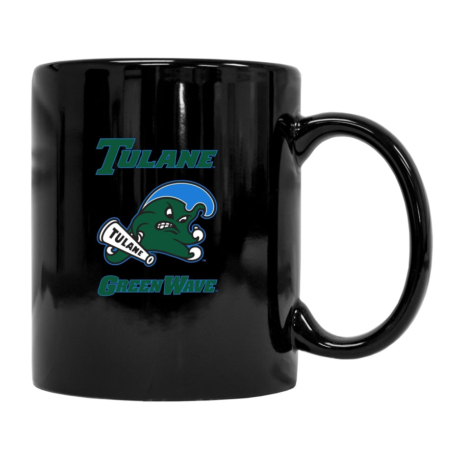 Tulane University Green Wave Black Ceramic NCAA Fan Mug (Black) Image 1