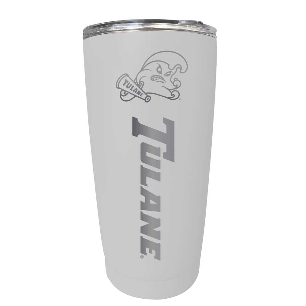 Tulane University Green Wave NCAA Laser-Engraved Tumbler - 16oz Stainless Steel Insulated Mug Choose Your Color Image 4