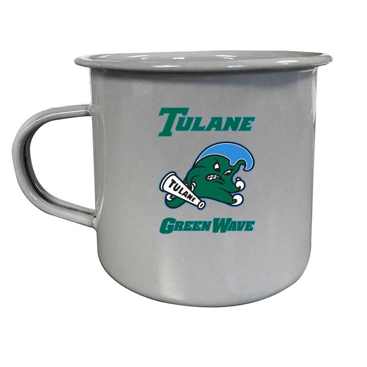 Tulane University Green Wave NCAA Tin Camper Coffee Mug - Choose Your Color Image 1