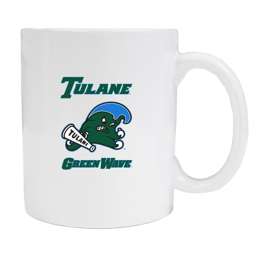 Tulane University Green Wave White Ceramic NCAA Fan Mug (White) Image 1