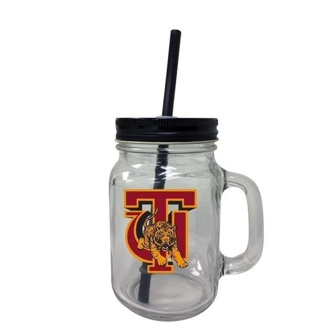 Tuskegee University Mason Jar Glass Image 1