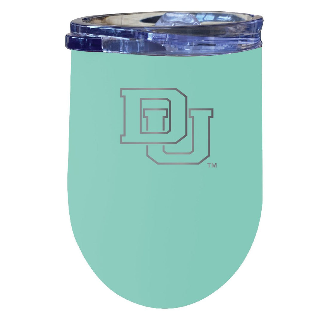 University of Denver Pioneers NCAA Laser-Etched Wine Tumbler - 12oz Stainless Steel Insulated Cup Image 4