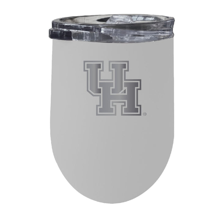 University of Houston 12 oz Etched Insulated Wine Stainless Steel Tumbler - Choose Your Color Image 1