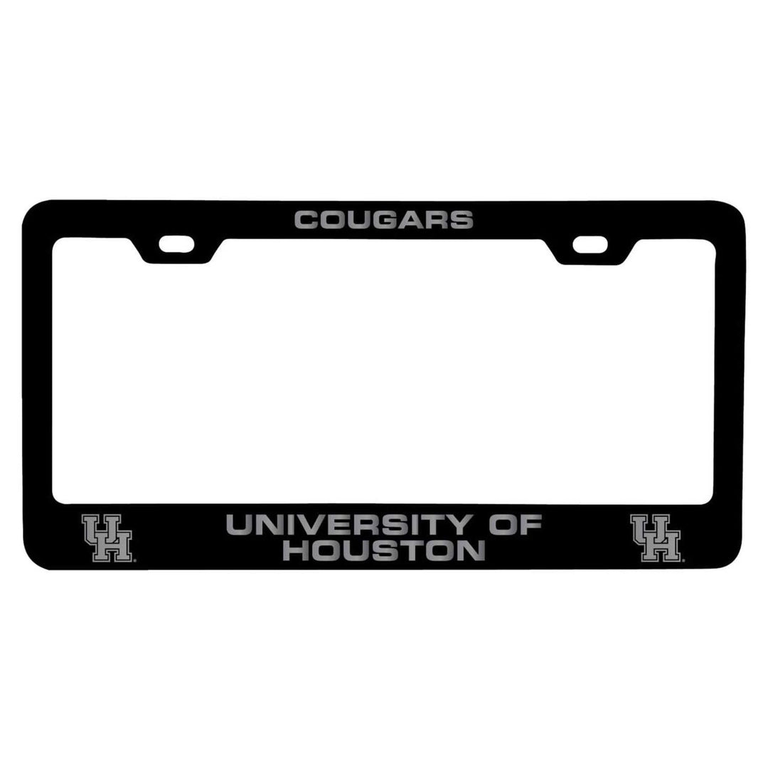 University of Houston Laser Engraved Metal License Plate Frame - Choose Your Color Image 1