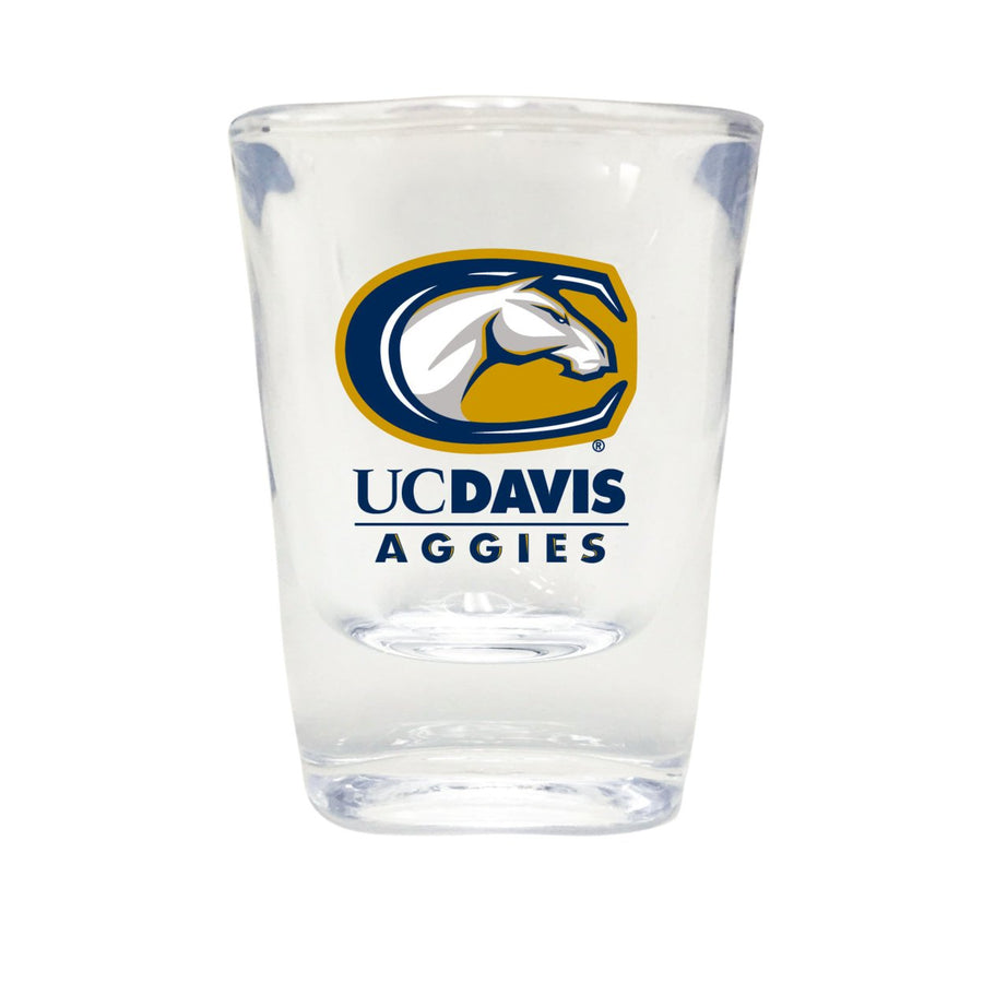 UC Davis Aggies NCAA Legacy Edition 2oz Round Base Shot Glass Clear Image 1