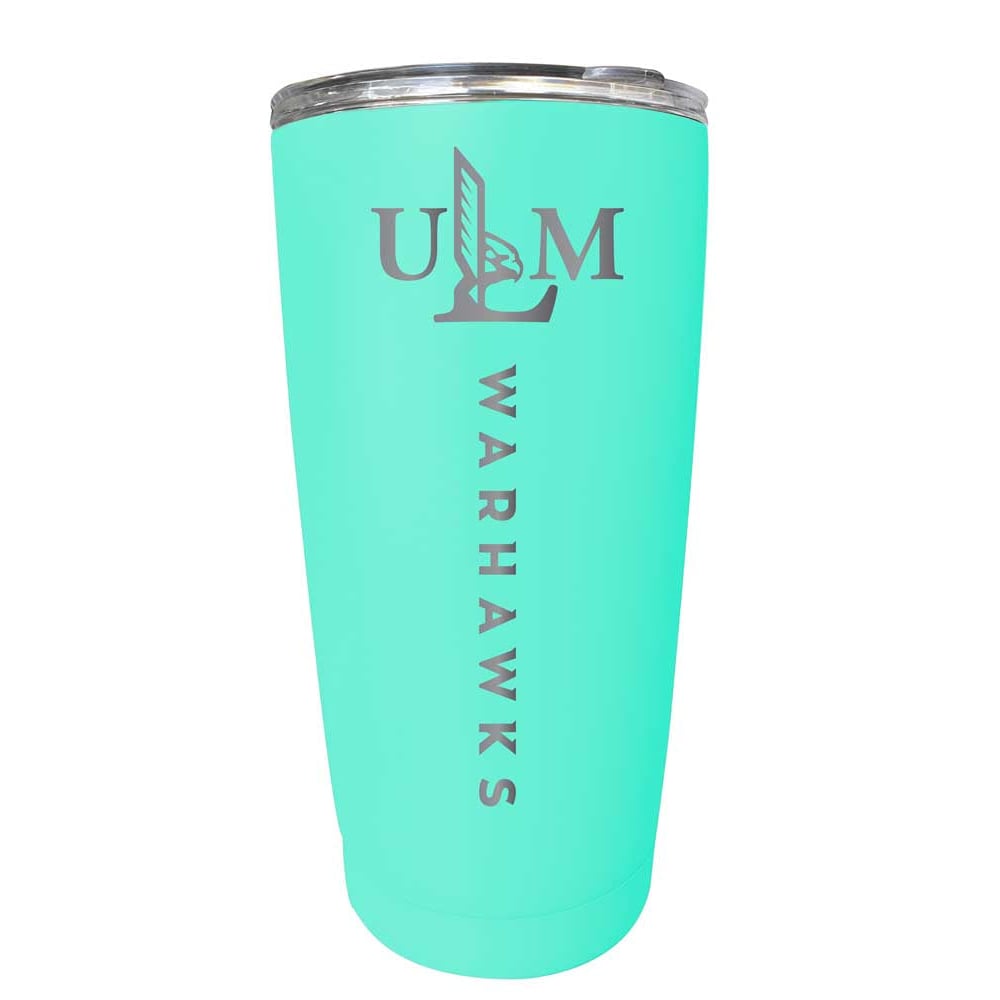 University of Louisiana Monroe NCAA Laser-Engraved Tumbler - 16oz Stainless Steel Insulated Mug Choose Your Color Image 1