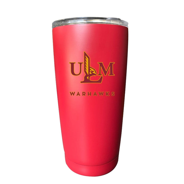 University of Louisiana Monroe NCAA Insulated Tumbler - 16oz Stainless Steel Travel Mug Choose Your Color Image 2