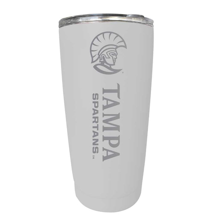 University of Tampa Spartans NCAA Laser-Engraved Tumbler - 16oz Stainless Steel Insulated Mug Choose Your Color Image 4