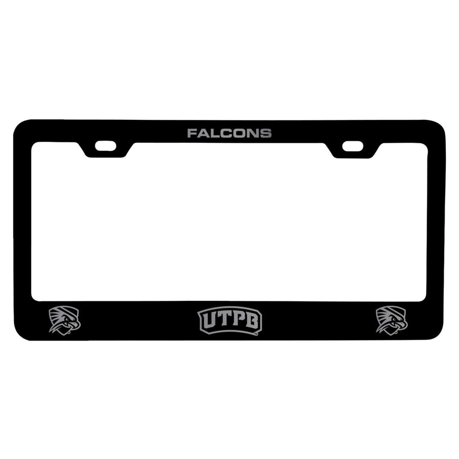 University of Texas of The Permian Basin Laser Engraved Metal License Plate Frame - Choose Your Color Image 1