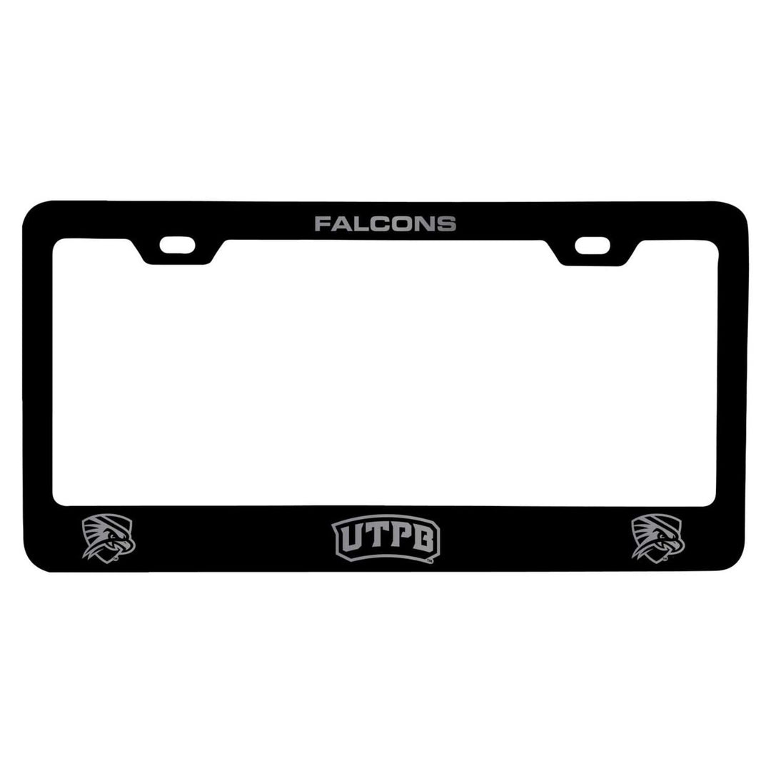 University of Texas of the Permian Basin NCAA Laser-Engraved Metal License Plate Frame - Choose Black or White Color Image 1