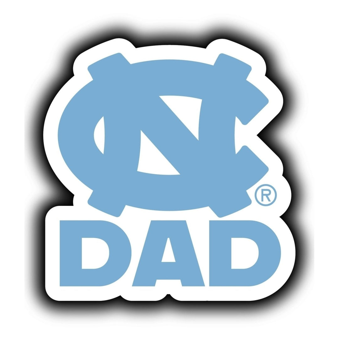 UNC Tar Heels 4-Inch Proud Dad NCAA - Durable School Spirit Vinyl Decal Perfect Image 1