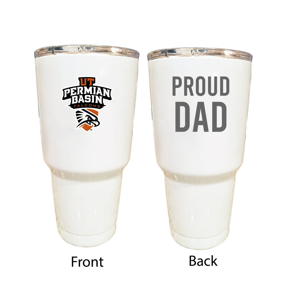 University of Texas of the Permian Basin Proud Dad 24 oz Insulated Stainless Steel Tumblers Choose Your Color. Image 2