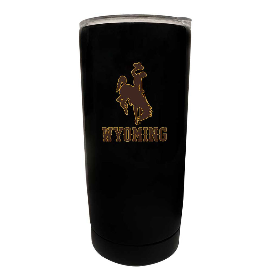 University of Wyoming 16 oz Choose Your Color Insulated Stainless Steel Tumbler Glossy brushed finish Image 1