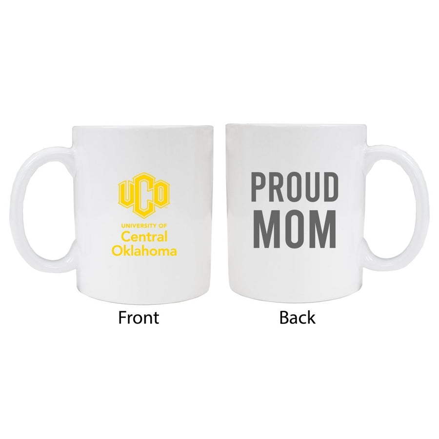 University of Central Oklahoma Bronchos Proud Mom Ceramic Coffee Mug - White Image 1