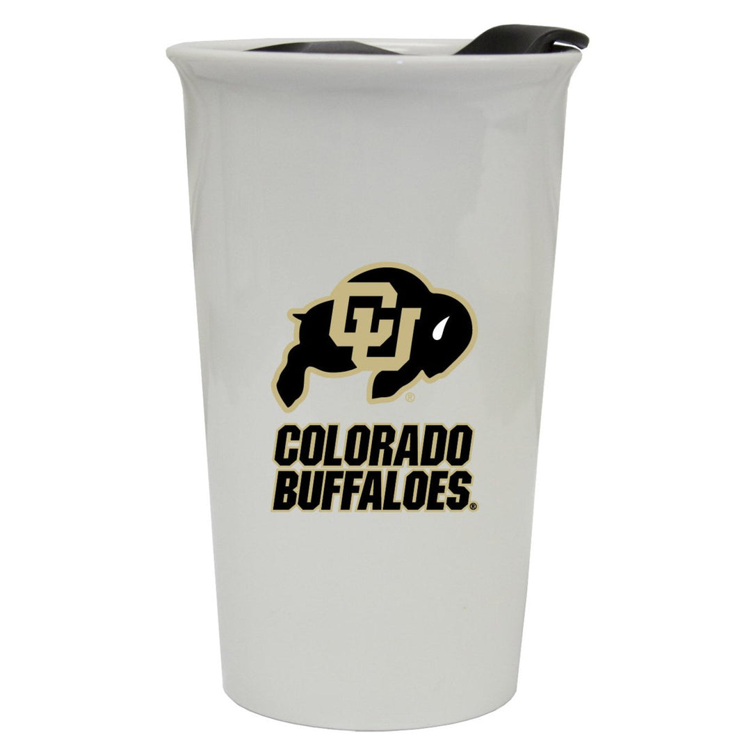 University of Colorado Double Walled Ceramic Tumbler Image 1