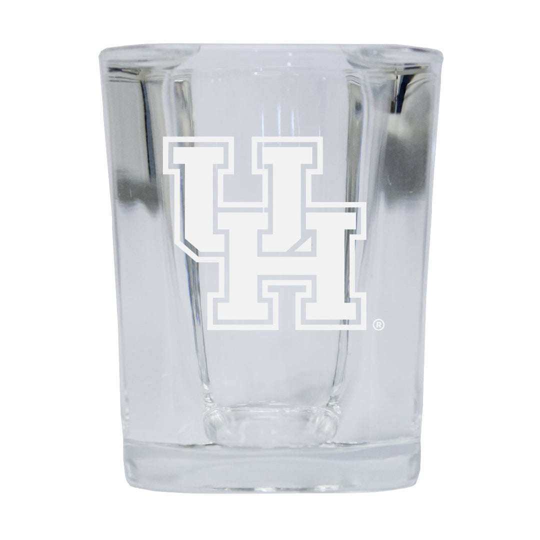 University of Houston Etched Square Shot Glass Image 1