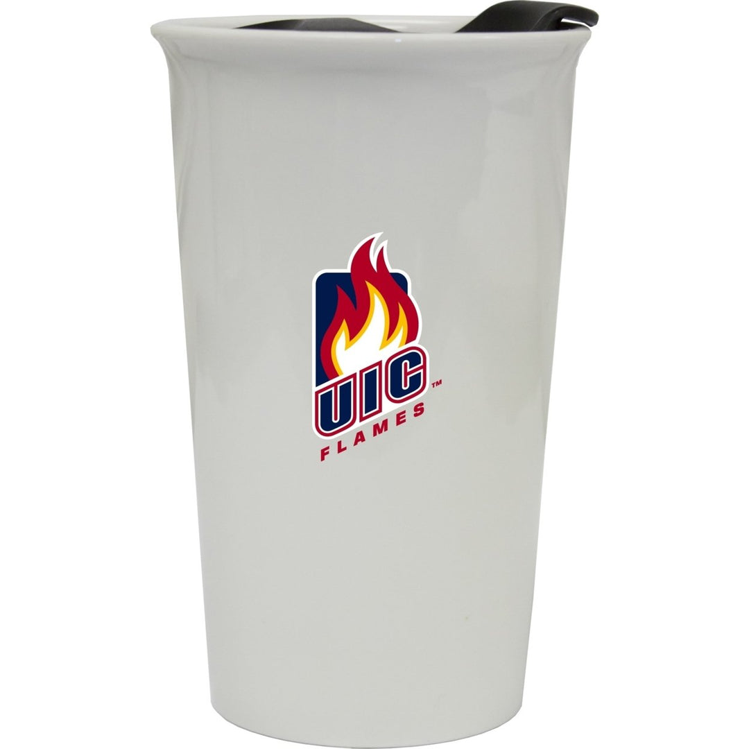 University of Illinois at Chicago Double Walled Ceramic Tumbler Image 1