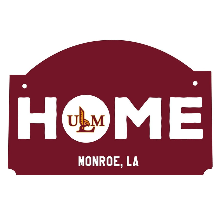 University of Louisiana Monroe Wood Sign with String Image 1