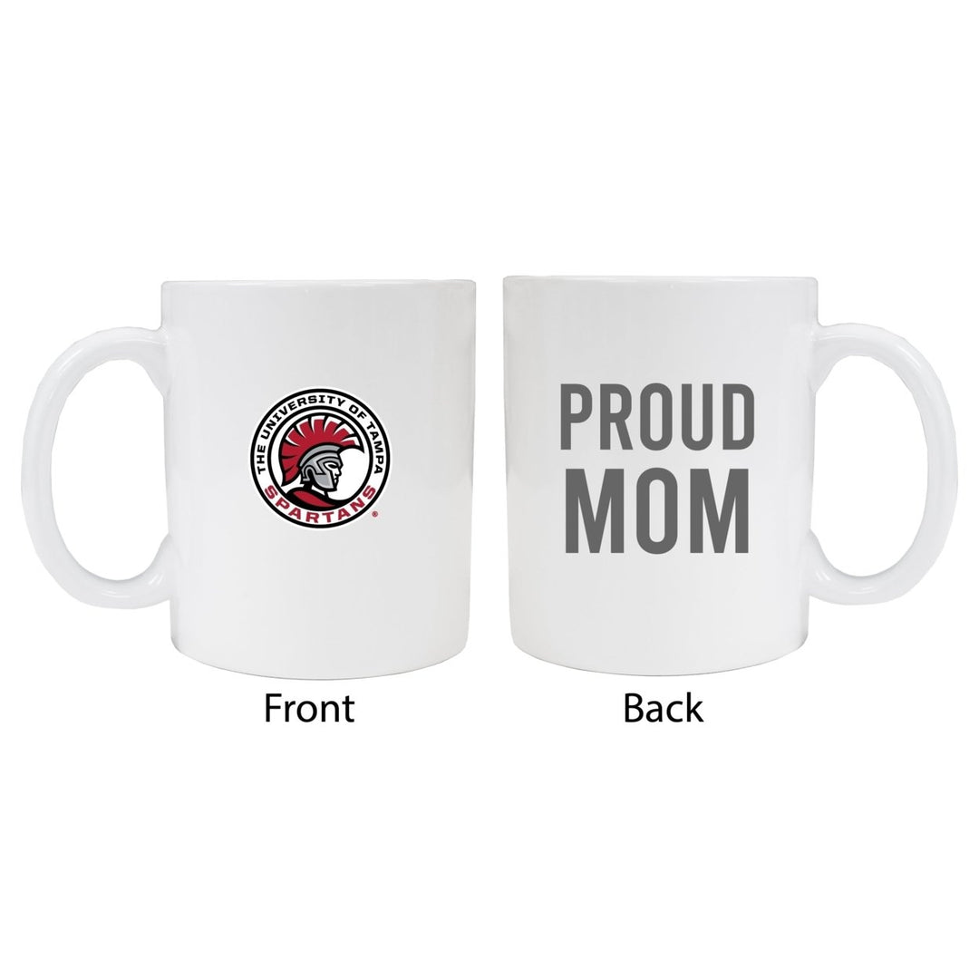 University of Tampa Spartans Proud Mom Ceramic Coffee Mug - White Image 1