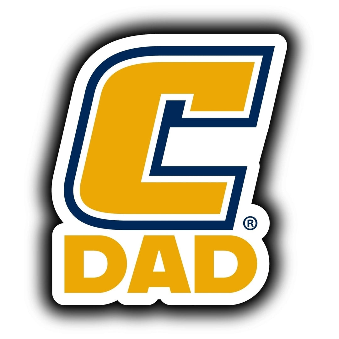 University of Tennessee at Chattanooga 4-Inch Proud Dad NCAA - Durable School Spirit Vinyl Decal Perfect Image 1